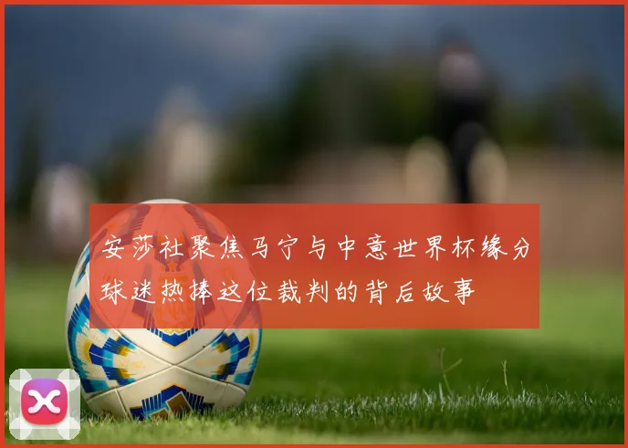 安莎社聚焦马宁与中意世界杯缘分球迷热捧这位裁判的背后故事